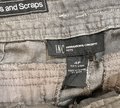 Embroidered patchwork linen pants