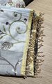 Embroidered patchwork linen pants