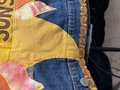 Freaking sunshine collage patchwork Jean jacket