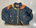 Freaking sunshine collage patchwork Jean jacket