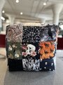 Halloween fabric sampler cube pillow