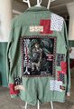 Attack on Titan Captain Levi upcycled patchwork collage jacket