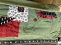 Attack on Titan Captain Levi upcycled patchwork collage jacket