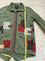 Attack on Titan Captain Levi upcycled patchwork collage jacket