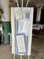 Vintage sugar bags table runner