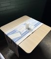 Vintage sugar bags table runner