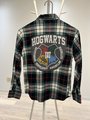 Hogwarts crest altered shirt kids M green