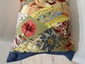 Floral diamond pillow