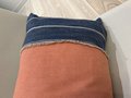 Floral diamond pillow