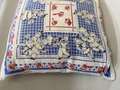 Dancing chef vintage tea towel pillow