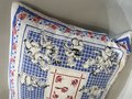 Dancing chef vintage tea towel pillow