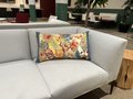 Floral diamond pillow