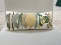 Yellow and green diamond pillow