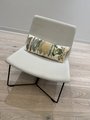 Yellow and green diamond pillow