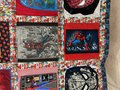 Spider-Man Tshirts blanket upcycled handmade one of a kind