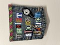 Thrift store addict art collage patch