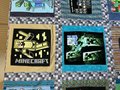Minecraft tshirt blanket