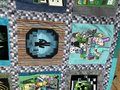 Minecraft tshirt blanket