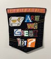 Are we great yet art collage patch