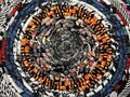 Halloween fabrics rug