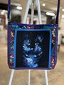 Space cat tshirt crossbody bag