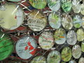 Upcycled map magnets one dozen