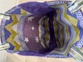 Grape purple scrap market bag