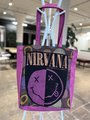 Nirvana Tshirt market bag purple