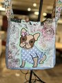 Puppy tshirt crossbody bag