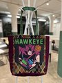 Hawkeye tshirt market bag purple diamond