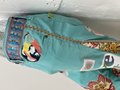 Positive vibes art collage pants 