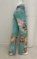 Positive vibes art collage pants 