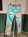 Positive vibes art collage pants 