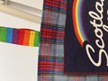 Scotland rainbow tshirt market bag