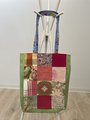 Pink scrap market bag