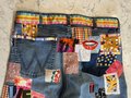 Fast fashion sucks patchwork jeans