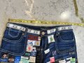 Upcycled label shorts 