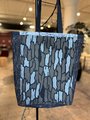 Tool band tshirt market bag upcycled black