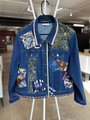 Doctor Who patchwork collage upcycled Jean jacket blue