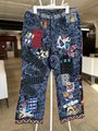 Doctor WHO patchwork collage upcycled jeans