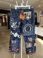 Doctor WHO patchwork collage upcycled jeans