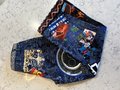 Doctor WHO patchwork collage upcycled jeans