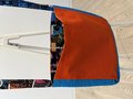 TARDIS tie dye tshirt crossbody bag turquoise rainbow