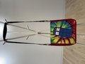 TARDIS tie dye tshirt crossbody bag red rainbow