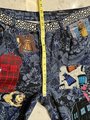 Doctor WHO patchwork collage upcycled jeans