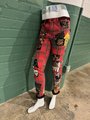 Red plaid fears patchwork upcycled pants