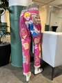 Pink princess tshirt patchwork collage pants