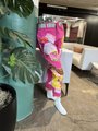 Pink princess tshirt patchwork collage pants
