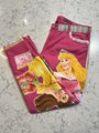 Pink princess tshirt patchwork collage pants