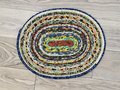 Fruit and vegetable scrap rope rug or table topper